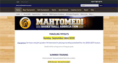 Desktop Screenshot of mahtomedibasketball.org